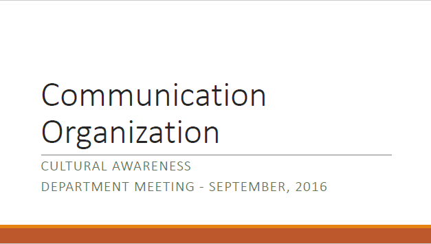 Communication Organization